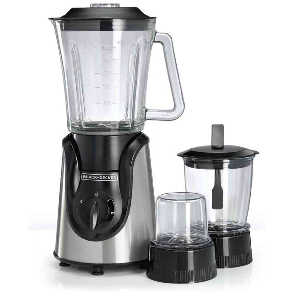 Black+Decker Glass Blender with Grinder + Mincer - BX600G