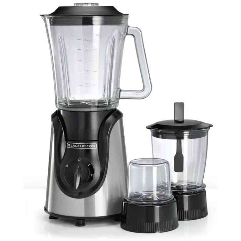 Black+Decker Glass Blender with Grinder + Mincer - BX600G
