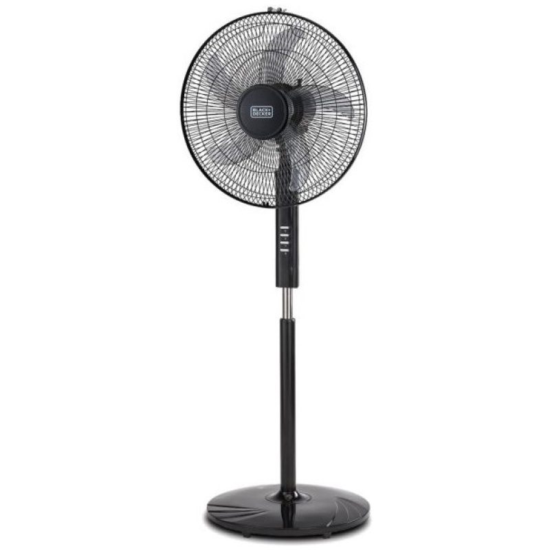 Black+Decker - Floor Stand Fan 3 Speeds – Black
