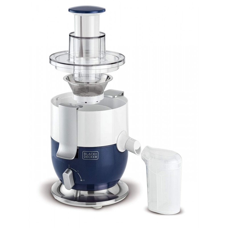 Juice Extractor - Black+Decker - White/Blue - JE350 عصارة فواكه - بلاك اند ديكر - أبيض أزرق - JE350 - الصورة 1