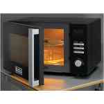 Black+Decker Microwave Oven with Grill 28 Liters, Black – MZ2800PG