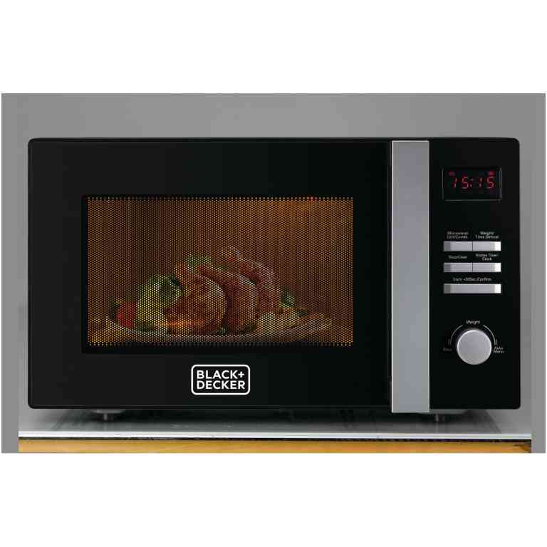 Black+Decker Microwave Oven with Grill 28 Liters, Black – MZ2800PG