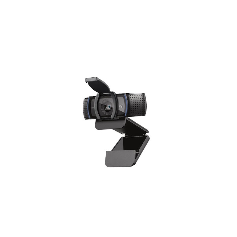 Logitech C920S HD Pro Webcam with Privacy Shutter كاميرا ويب Logitech C920S HD Pro مع مصراع للخصوصية - مكالمات فيديو عريضة وتسجيل ، كاميرا دفق 1080 بكسل - الصورة 1