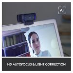 كاميرا ويب Logitech C920S HD Pro مع مصراع للخصوصية - مكالمات فيديو عريضة وتسجيل ، كاميرا دفق 1080 بكسل - الصورة 4