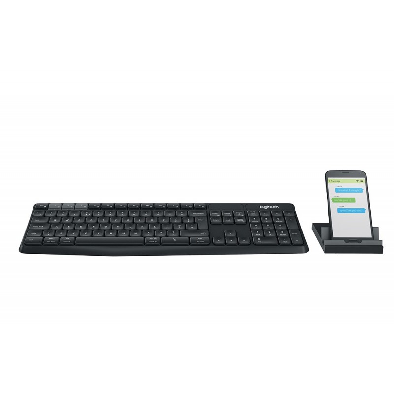 Logitech K375s Multi-Device Wireless Keyboard & Mobile Logitech K375s Multi-Device Wireless Keyboard &; Stand Combo - الصورة 1