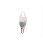 Elios CANDLE LED WITH LENS (C37) 5W Warm Light 3000 Kelvin E14 - SLIVER BODY