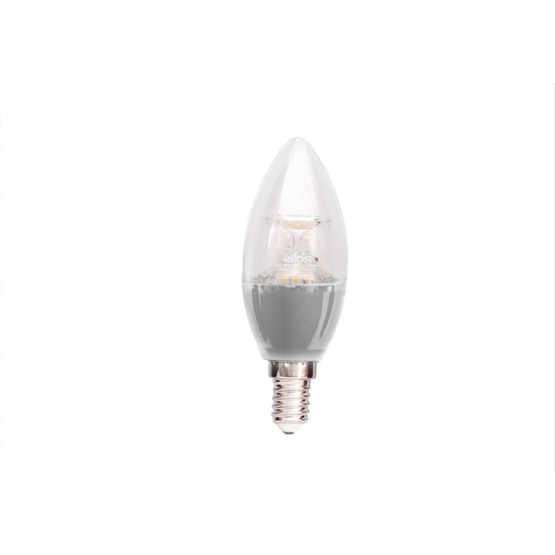 Elios CANDLE LED WITH LENS (C37) 5W Warm Light 3000 Kelvin E14 - SLIVER BODY Elios CANDLE LED WITH LENS (C37) 5W Warm Light 3000 Kelvin E14 - SLIVER BODY - Image 1