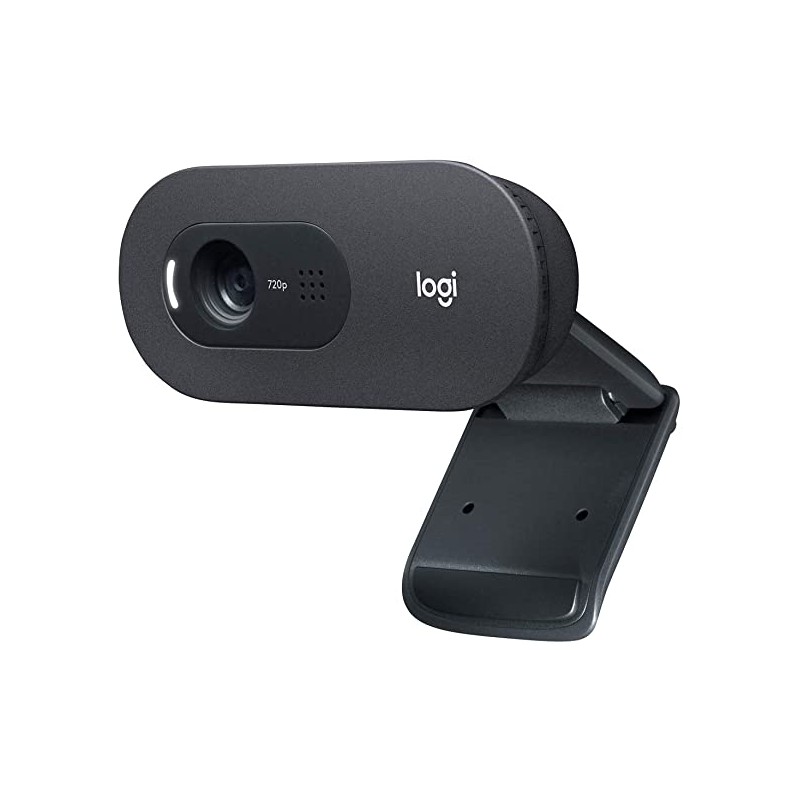 Logitech HD Webcam with long range Mic, 720p/30 fps resolution, Black - C505 لوجيتك كاميرا ويب عالية الدقة مع ميكروفون طويل المدى، أسود - الصورة 1