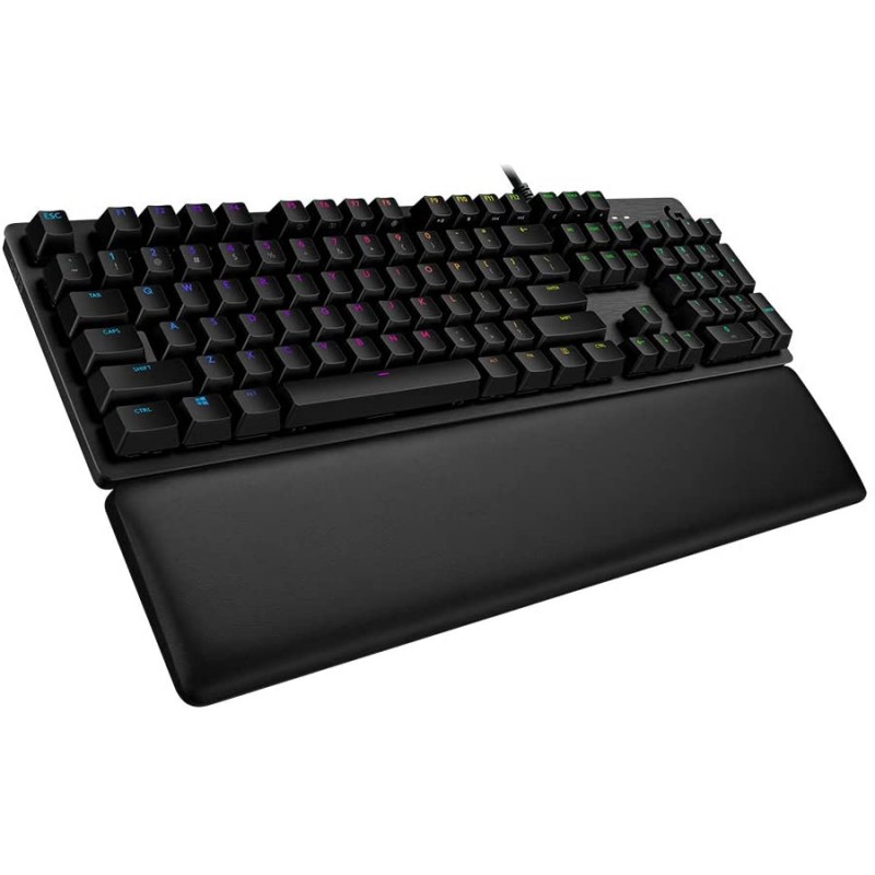 Logitech Mechanical Gaming Keyboard with Palm Rest, Carbon - G513 Logitech Mechanical Gaming Keyboard with Palm Rest, Carbon - G513 - الصورة 1