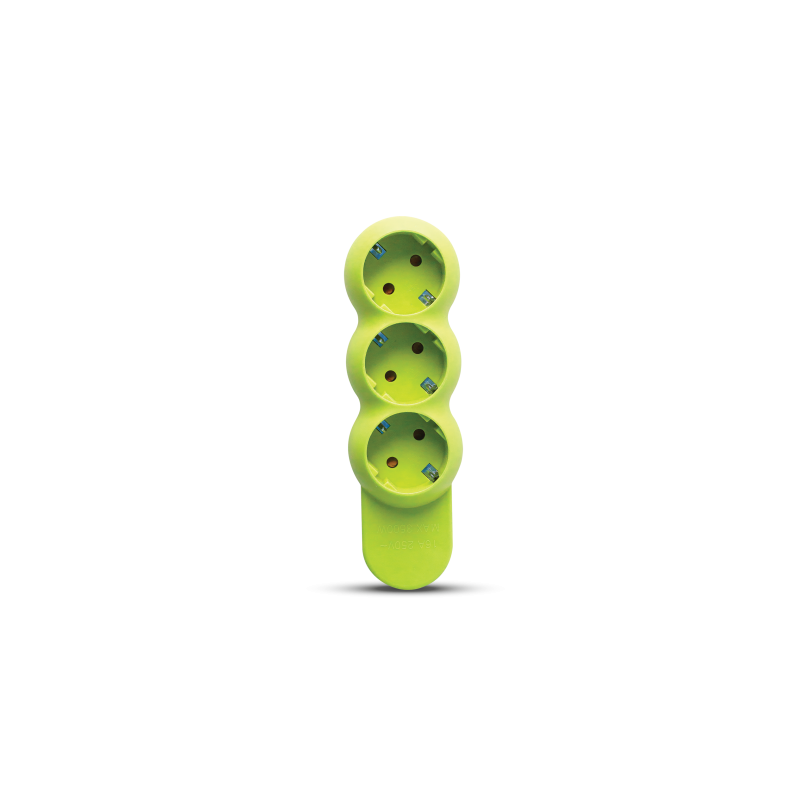 Elios - Plugz 3 - Green Elios - PLUGZ 3 Sockets - Image 1