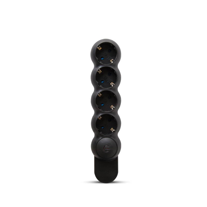Elios - Plugz 4 - Black Elios - Plugz 4 Multi Socket - Black - Image 1