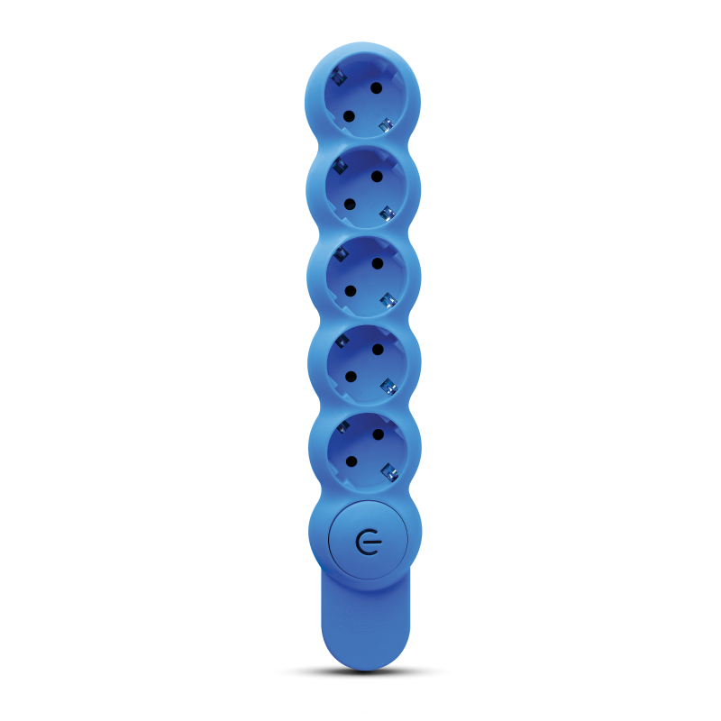 Elios - Plugz 5 -Blue Elios – Plugz 5 Sockets - Blue - Image 1