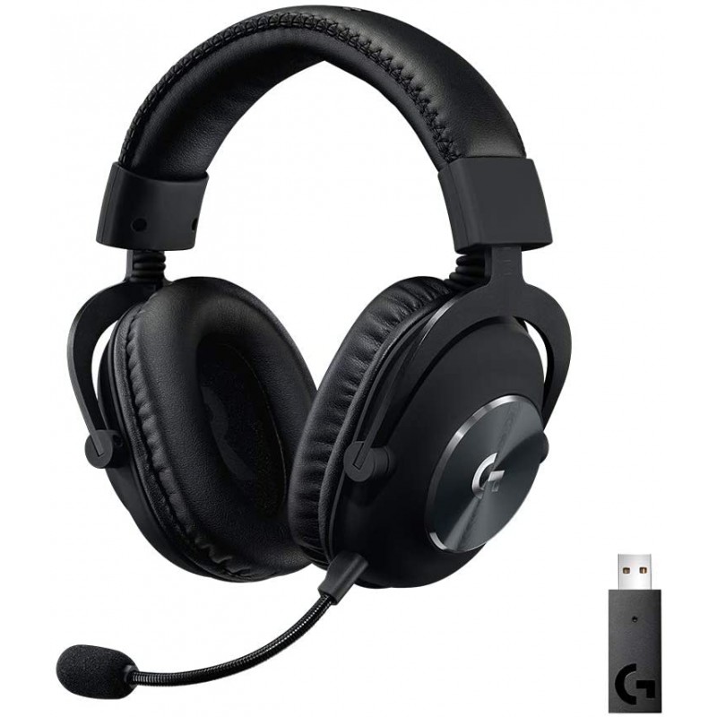 Logitech Gaming PRO X Wireless LIGHTSPEED Gaming Headset with Blue VOICE Mic Filter Tech لوجيتيك G سماعة رأس العاب لاسلكية برو اكس بتقنية Mic فيلتر بلو فويس - الصورة 1