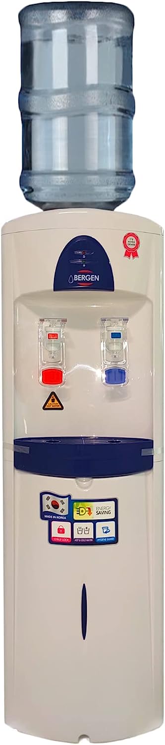 Bergen Water Dispenser 2 Nozzles, Top Loading, WhiteBlue- WBF 330LA Bergen Water Dispenser 2 Nozzles, Top Loading, WhiteBlue- WBF 330LA