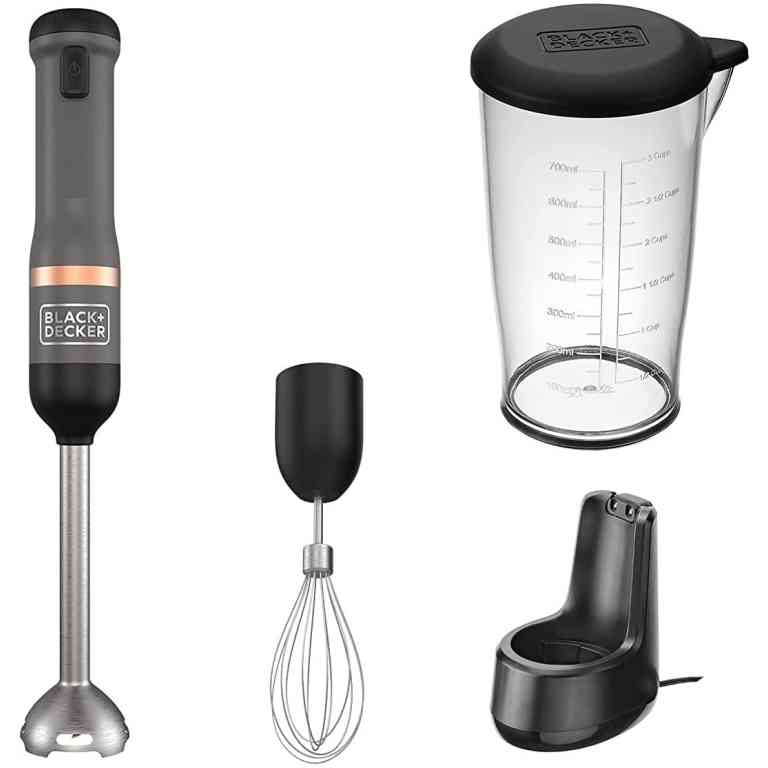 Black+Decker Wireless Hand Blender 5 Speeds - BCKM1012KB