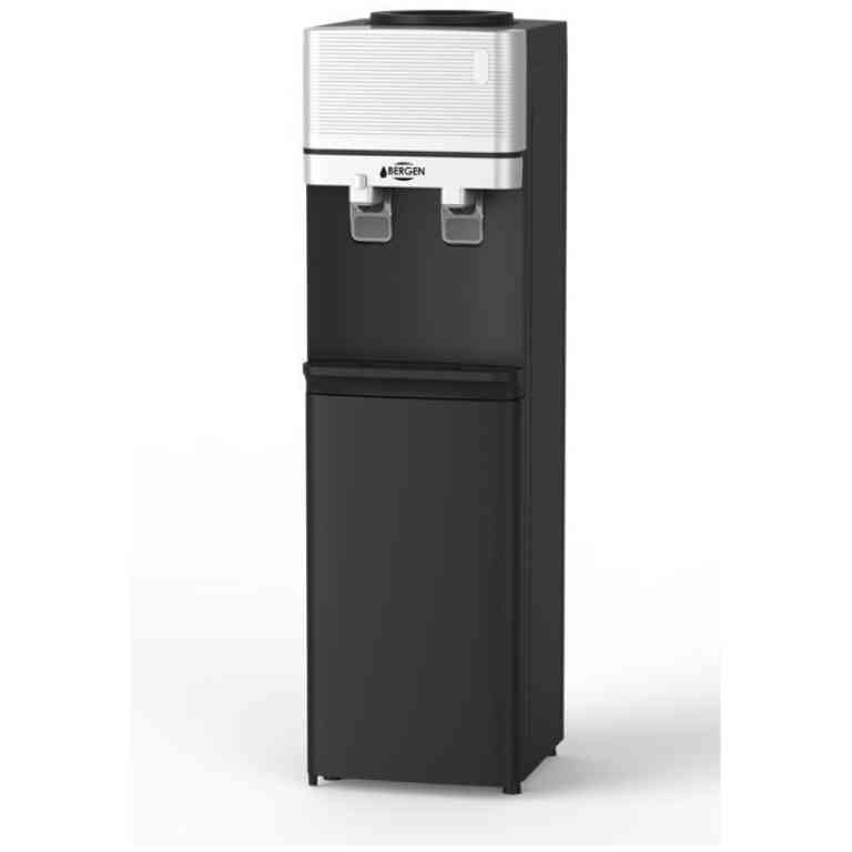 Bergen 2 Nozzles Top Loading Water Dispenser - BY 555 Black /Silver
