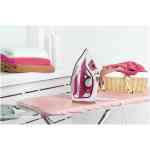 Black+Decker Ceramic Steam Iron 2400W Pink – X2400
