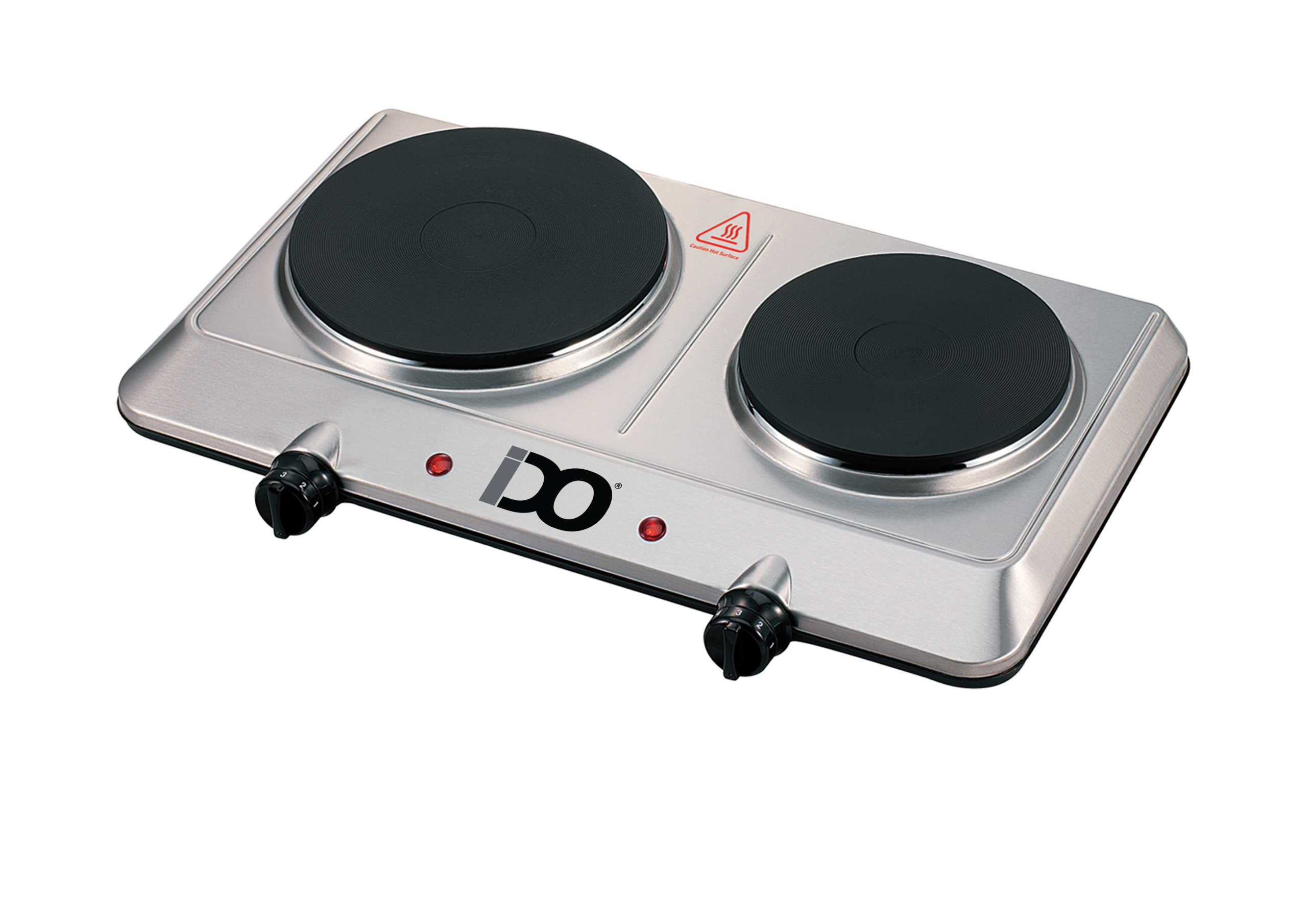 Hot-plate-2-eyes- IDO Hot Plate 2 Eye 1500 W Silver – HP1E1500-SV