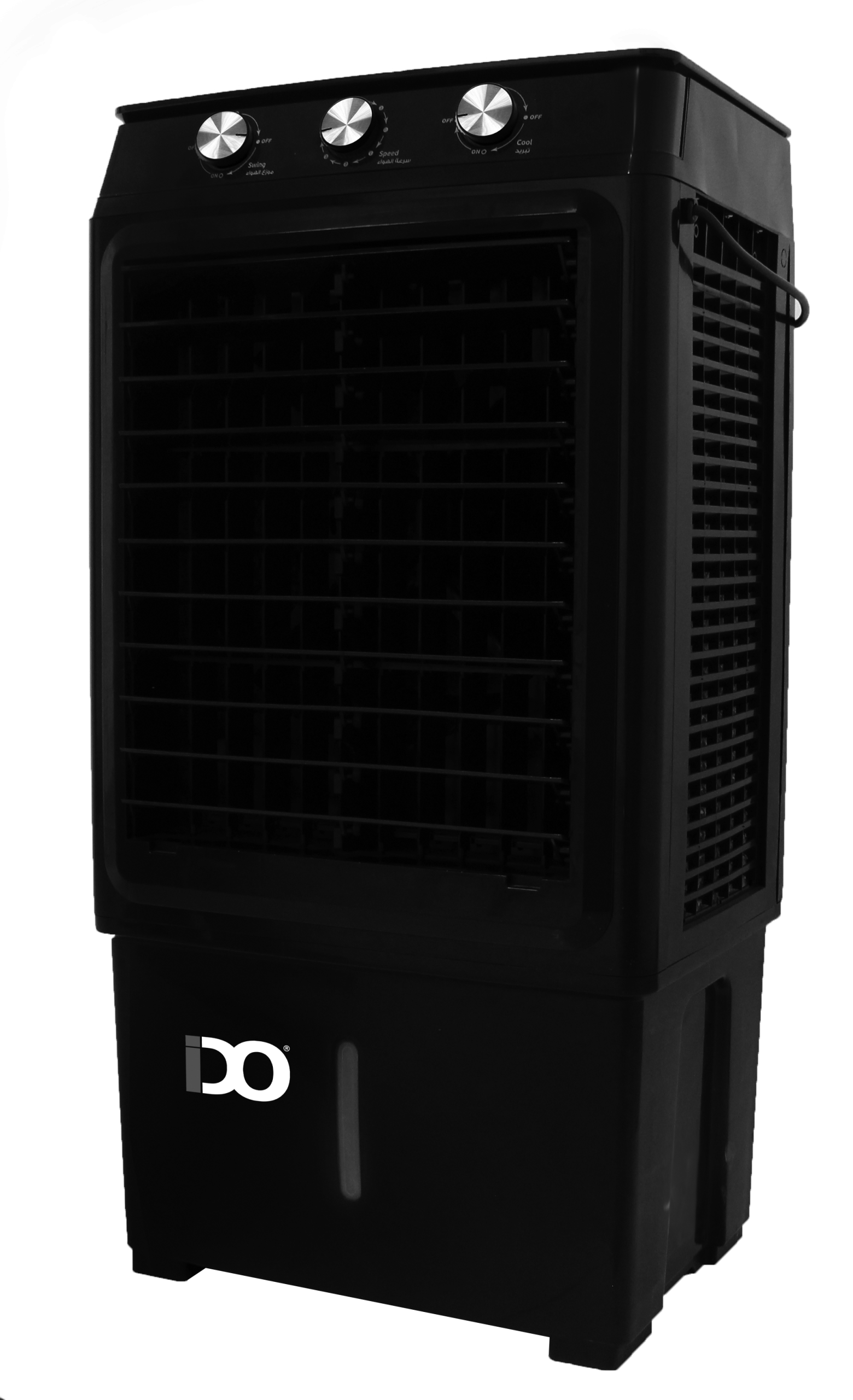 Black-air-coolers-black-and-white IDO Air Cooler 40 Liters 3 Speeds, Black - AC40L-BK - Image 1