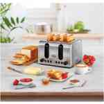 Black+Decker -Stainless Steel 4-Slice Toaster- 2100-Watt- ET444 - Image 3